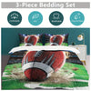 Football Frenzy: 3-Piece Duvet Cover Set for Cozy Bedrooms and Guest Rooms