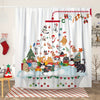 Whimsical Christmas Cat Shower Curtain: Add Festive Flair to Your Bath!