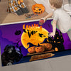 Pumpkin Patch Floor Mat: Festive Living Room Area Rug for Halloween and Christmas Decorations; Easy to Clean, Machine Washable, Anti-Slip, and Water Absorbent Home Decor