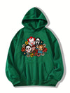 Fear-infused Style: Women's Horror Movie Print Hoodie - Embrace the Chills This Winter-Fall Season!