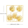 Golden Metal Art Flower Leaves Ornament: Stunning Wall Art Decor for Elegant Home Décor