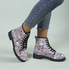 Ghostly Glamour: Women's Halloween Combat Boots - Lace Up in Style!