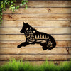 Lone Guardian: Night Forest and Wolf Metal Art Sign - A Majestic Wildlife Metal Sign for Nature Lovers and Art Enthusiasts - Perfect Housewarming & Christmas Gift