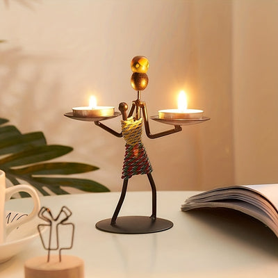 Iron Man Vintage Candle Holder: The Perfect Atmosphere Decoration for a Classic Candlelight Dinner