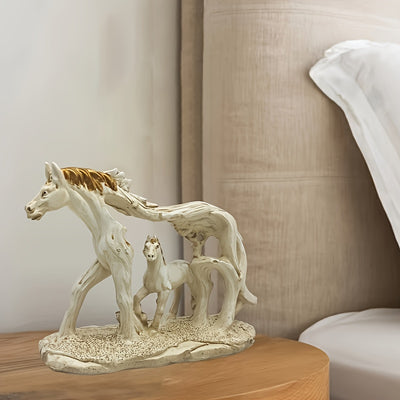 Exquisite Handcrafted Steed: Hollowed-Out Statue for Desktop Decoration