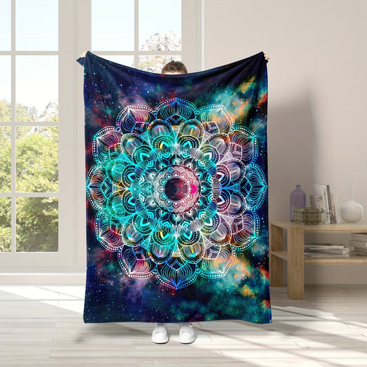 This colorful Bohemian Floral Mandala Throw Blanket features a premium plush construction designed to provide warmth and softness. The unique mandala-inspired pattern is perfect to add a cozy touch to any room in your home. Perfect for celebrating Birthdays and Christmas with a beautiful decor gift.