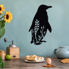 Pristine Penguin Delight: Exquisite Metal Wall Art for Elegant Home Decor and Memorable Gifting Experience