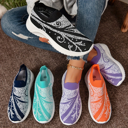 Our Women's Printed Sock Sneakers are the perfect blend of style and comfort. Slip-on design, breathable material, and trendy prints ensure you look fashion-forward while staying comfortable. Enjoy effortless style and all-day comfort.