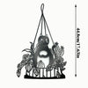 Metal Art Cat Wall Hanging: Whimsical Decor for Home and Garden