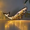 Enchanting Blue Whale: Exquisite 3D Wooden Art Carving for Captivating Home Décor, Ideal Holiday Gift and Artistic Night Light