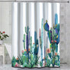 Watercolor Cactus Shower Curtain: Enhance Your Bathroom with Vibrant Cactus Flowers