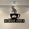 Personalized Coffee Bar Metal Sign: Stylish Wall Art and Decor for Coffee Lovers