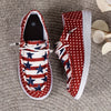 Stylish Women's Star Design Canvas Shoes - Lightweight and Comfortable Outdoor Footwear for the 4th of July