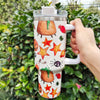 40oz Halloween Pumpkin Stainless Steel Thermal Water Bottle With Handle, The Perfect Gift for Any Occasion!