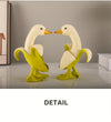 Creative Cute Banana Ornaments: Funny Duck Friends for the Perfect Birthday Gift, Healing Sand Sculpture Desktop Decoration for Christmas, Home, Party, Thanksgiving