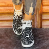 Warm and Whimsical: Women's Cartoon Print Fluffy Shoes - Lace-Up, Soft Sole Flats for Cozy Christmas Comfort