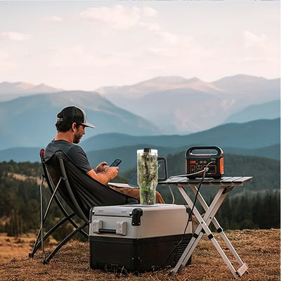 40oz Foliage and Branch Design Stainless Steel Water Tumbler - Perfect for Outdoor Camping, Driving, and Hiking - Includes Car Mug with Handle and Lid