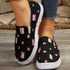 Versatile Daily Comfy Shoes: Women's Plaid Pattern Canvas Slip-Ons - Lightweight and Flat Casual Shoes