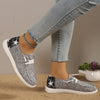Women's Color Star Pattern Canvas Sneakers, Comfortable and Stylish Low Top Shoes