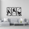 Exquisite Paradise Bird Metal Wall Art Trio: A Stunning Piece for Home Decoration