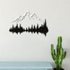 Naturally Serene: Mountain and Forest Metal Wall Art - Bringing the Beauty of Nature Indoors