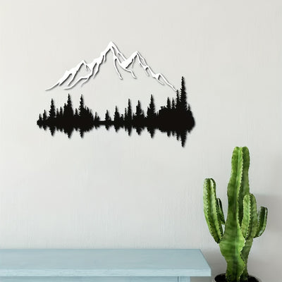 Naturally Serene: Mountain and Forest Metal Wall Art - Bringing the Beauty of Nature Indoors