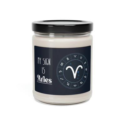 Aries Is My Zodiac, Choose Your Sign On Candle Template, Zodiac Candle Gift, Soy Candle 9oz CJ44-1