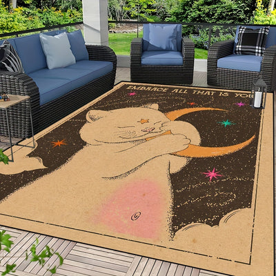 Embrass-You is the perfect rug for any room or outdoor space. It is made with resistant and waterproof materials, making it suitable for wet and humid spaces. Its cute design will add a touch of elegance and joy to any environment.