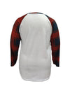 Comfy and Trendy: Women's Plus Size Colorblock Plaid Cow Print T-Shirt with Long Sleeves