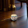 Blue and White Mosaic Glass Candle Holder: The Perfect Centerpiece for Candlelit Romantic Evenings and Special Occasions