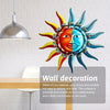 Sun's Radiant Glow: Creative Metal Wall Art Décor for an Enchanting Home Ambiance