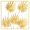 Golden Metal Art Flower Leaves Ornament: Stunning Wall Art Decor for Elegant Home Décor