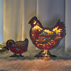 Illuminate your home with this beautiful Multicolor RGB LED Night Light featuring an intricately carved Hens and Chick design. The 3D wooden ornament is not only a stunning addition to your home decor, but also provides a soft and colorful glow. Perfect for birthdays and Christmas, this makes for an ideal gift.