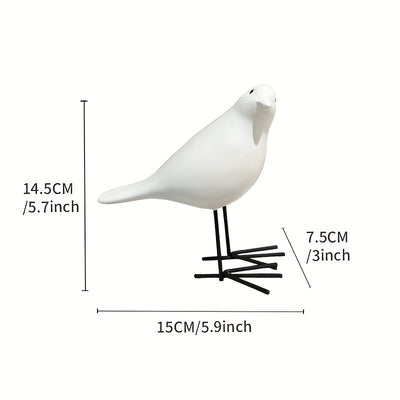 Charming Resin Bird Decoration: Delightful Ornament for Home, Living Room, Hotel, and More!