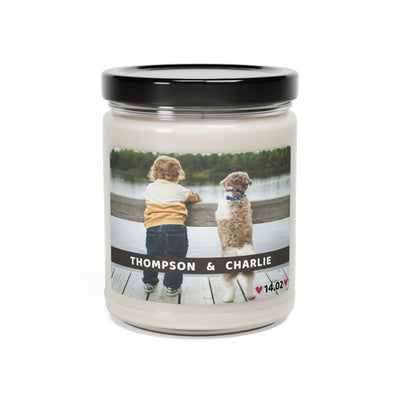 Kid And Dog Gift, Custom Name Candle Gift, Lovely Candle Gift, Soy Candle 9oz CJ21