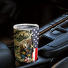 20Oz Eagle Flag and US Army Tumbler - Keep Your Beverages Hot or Cold On-the-Go - Gift For Patriotic Soldier Veterans