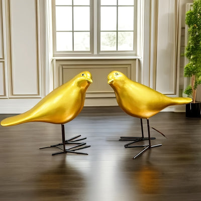 Charming Resin Bird Decoration: Delightful Ornament for Home, Living Room, Hotel, and More!