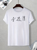 Get ready to embrace the summer vibes with our Surfing Skeleton graphic tee for men! Made with a stretch crew neck and a casual design, this shirt is perfect for those hot and sunny days. Show off your unique style while staying cool and comfortable. Upgrade your wardrobe with this must-have summer essential.