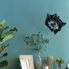 Wild and Mysterious: Wolf Mate Black Metal Wall Art - A Modern Touch for Every Room