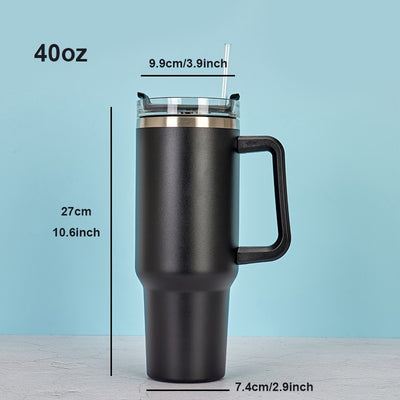 40ozColors Tumbler with Insulated Double Wall and Cup Handle - The Perfect Handy Cup! The Perfect Gift for Any Occasion!