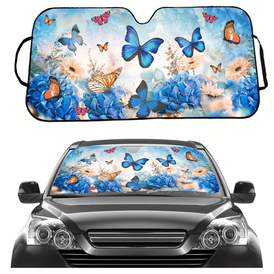 Butterfly Print Car Sunshade: The Ultimate Front Windshield Cover for Your Car