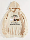 Cute and Cozy: Cartoon Chicken Print Hoodie - A Must-Have for Winter/Fall in Women's Clothing