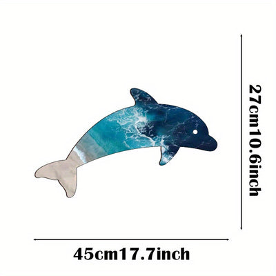 Metal Art Dolphin Wall Decor: Elegantly Capturing the Beauty of the Sea for Your Indoor and Outdoor Spaces