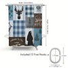 Wild Country Bear and Deer Shower Curtain: Enhance Your Bathroom Decor with Style and Functionality