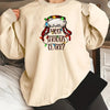 Christmas Hat Letter Print Sweatshirt: A Cute and Comfy Addition to Your Women's Clothing Collection