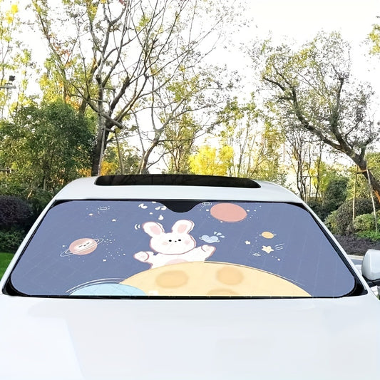 Protect your car from the summer sun with the Adorable Cartoon Car Sunshade. This fun and cute design will keep your car interior cool, while providing excellent sun protection with UPF 50+ for up to 99% of UV protection. Enjoy a sunny drive and stay cool!