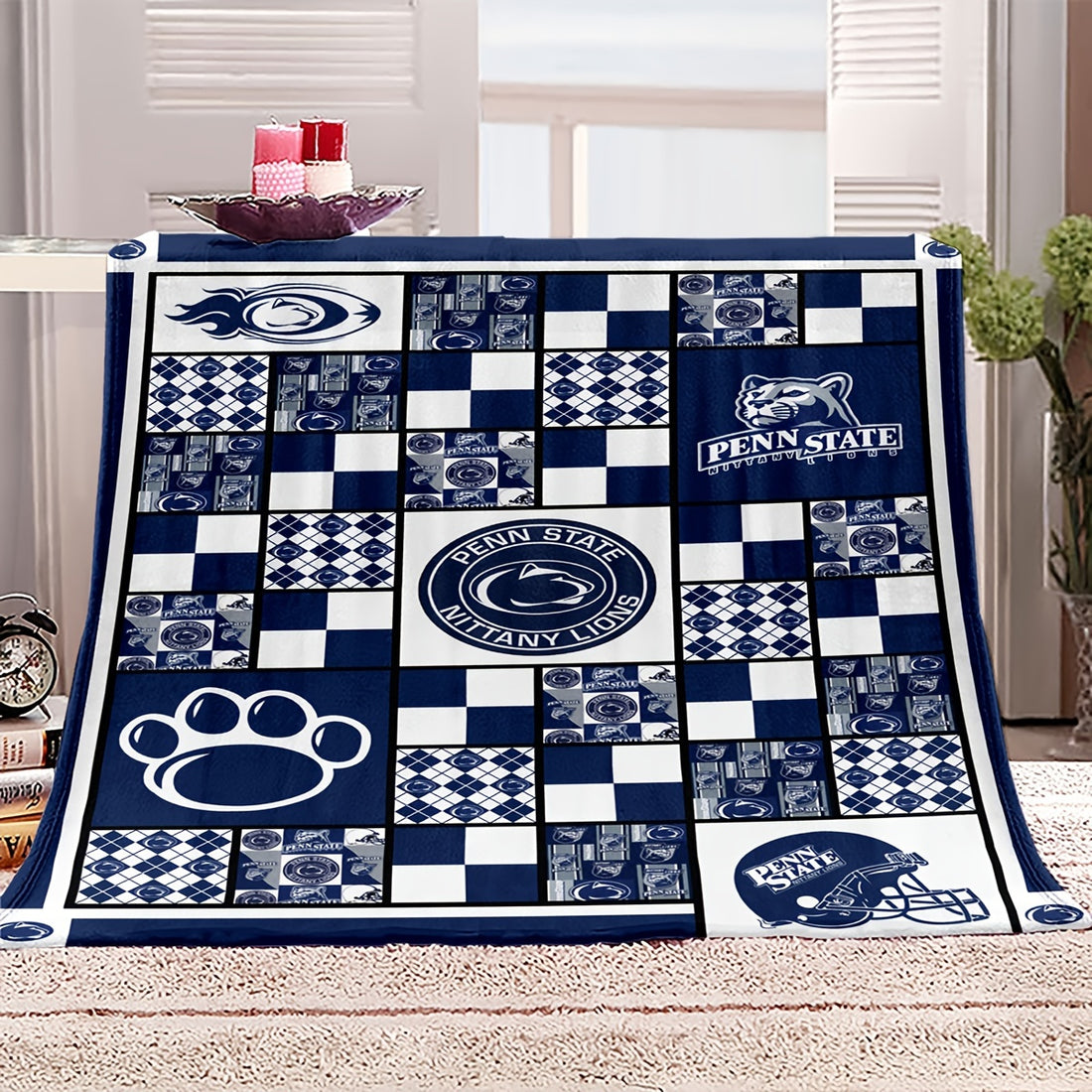 This cozy Dog Lover Blanket is the perfect gift for the canine enthusiast in your life. 100% microfiber fabric provides warmth and comfort with a fun, funny design. Ideal for relaxing on the couch or in a dog bed.