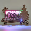 3D Wooden Carving LED Night Light: Merry Christmas Music Box - Perfect Gift for Christmas and New Year