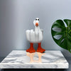 Lucky Duck Hand Gesture Statue: A Creative Garden and Christmas Decoration