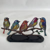 Enchanting Five Birds Sculpture Metal Art: A Whimsical Addition to Your Christmas Decor and Garden Art